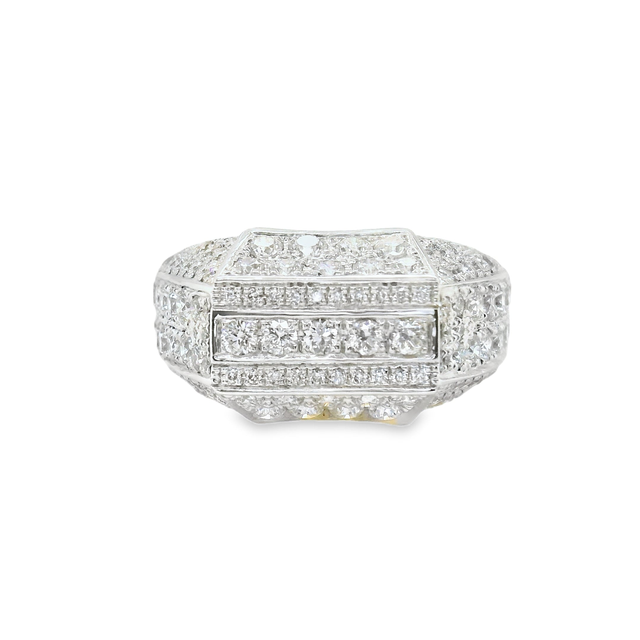 Fancy White Gold and Diamond Ring